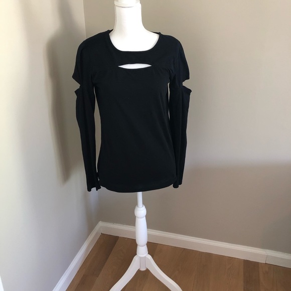 Bobi Black long sleeve tee top - Picture 2 of 3
